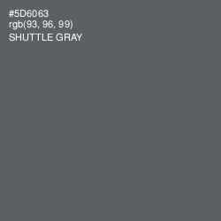 #5D6063 - Shuttle Gray Color Image